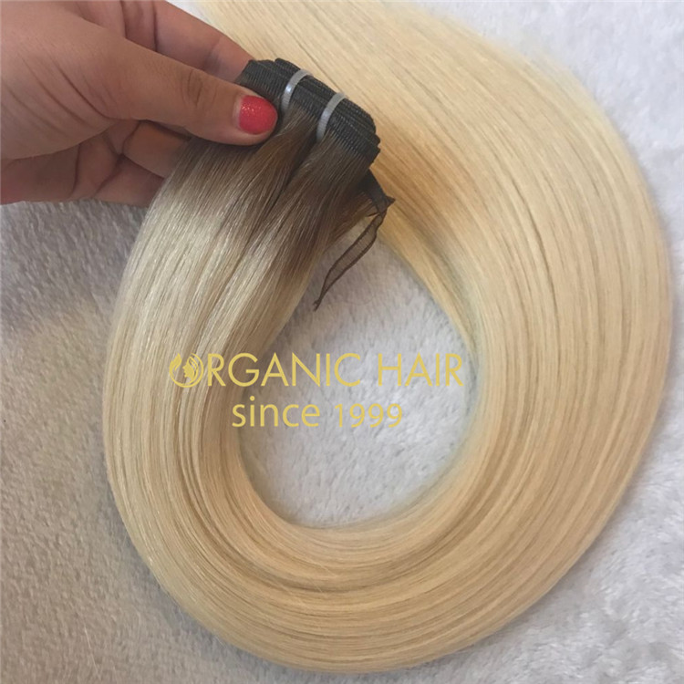 Customized T#6/#60 color thickness end flat weft for lady A129